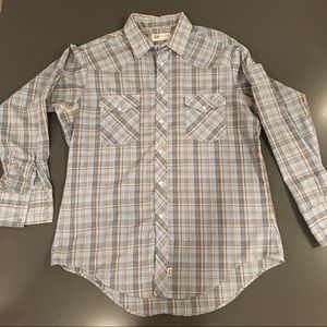 Charlie Brown Vintage Plaid Pearl Snap